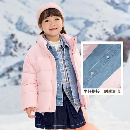 巴拉巴拉儿童羽绒服宝宝男童女童童装温暖短款户外防风防泼水冬季 商品图3