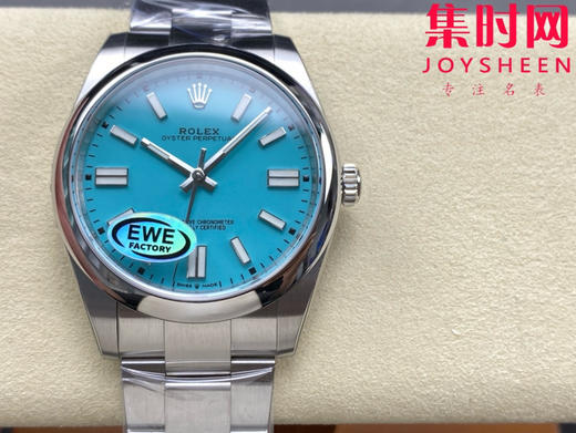 劳力士EWE蚝式恒动型41mm系列 3230机 蒂芙尼蓝 板带 男士腕表 商品图0