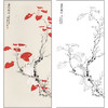 谢稚柳花鸟工笔画白描底稿《花鸟》临摹勾线高清打印稿XZ04 商品缩略图0