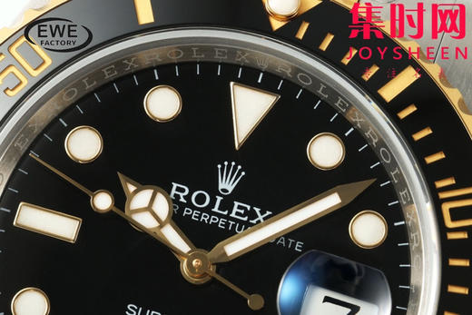 劳力士EWE新款潜航者型41系列 间金黑水鬼41mm 3235机 男士腕表 商品图3