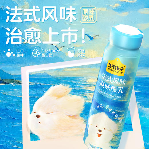 认养一头牛潦草小狗联名款法式酸奶 多口味 商品图4