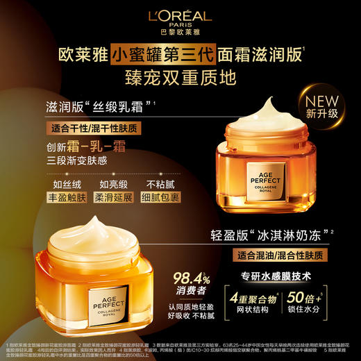 【欧莱雅】金致臻颜新花蜜胶原面霜60ml 商品图0