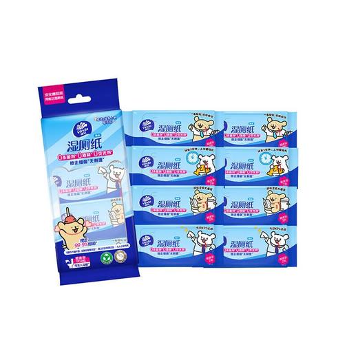 维达超迷你湿厕纸8包装 商品图0