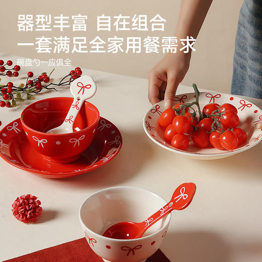 可爱陶瓷餐具（蝴蝶结） 商品图4