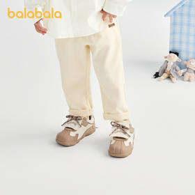 【商场同款】巴拉巴拉宝宝长裤男童针织裤2025秋新款裤子格纹百搭