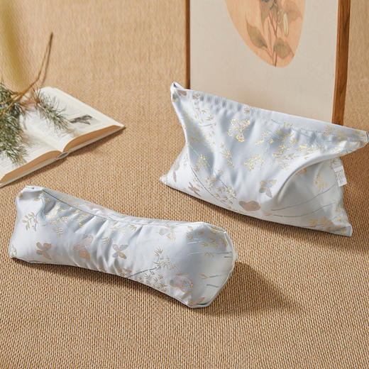 花草养身枕（三角枕+小方枕），中草植物古方做枕，丝滑绸缎面料，躺15min=按摩2小时【G】 商品图0