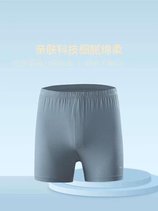 皮尔卡丹皮尔卡丹男士内裤丝滑绵柔莫代尔四角裤夏季透气平角男生亲肤短裤WP535121 商品图1