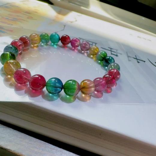 8mm单圈彩虹碧玺手串 商品图0
