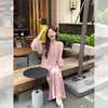 西遇法式灯笼袖衬衫套装女2025年秋季新款粉色吊带高腰半裙三件套SS051246/SS051247 商品缩略图1