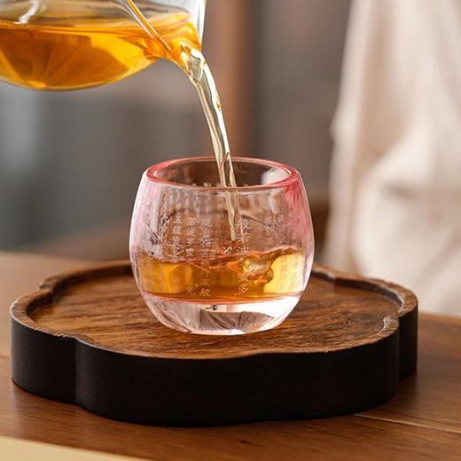 【心经玻璃小茶杯】敦煌小众琉璃心经茶杯主人杯高档茶杯喝泡茶盏杯单个人专用品茗杯功夫茶具 商品图0