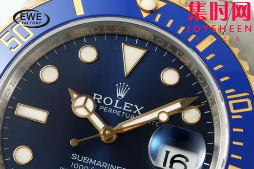 劳力士EWE新款潜航者型41系列 间金蓝水鬼41mm 3235机 男士腕表 商品图3