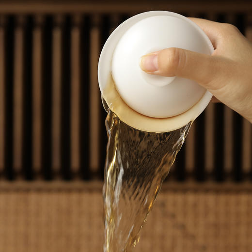 【饮月堂】德化白瓷羊脂/冰种玉瓷玉兰盖碗满容约150cc 商品图2