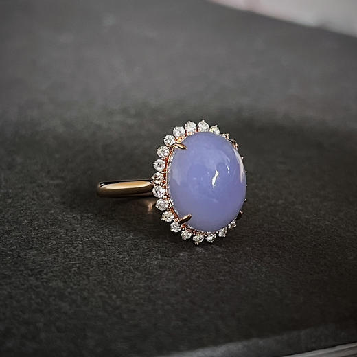 CLASSIC系列 18K镶钻石和翡翠 戒指 商品图2