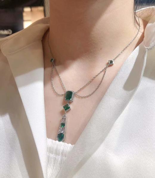 Retro Chic 意大利复古创意饰品 几何水滴长项链 商品图8