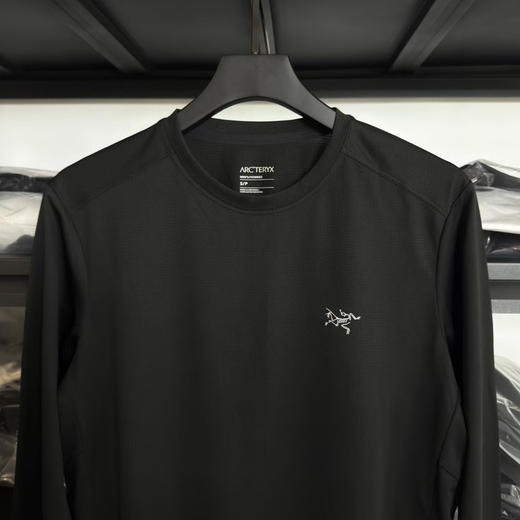 原单正品Arcteryx 始祖鸟 Cormac 系列 纯色极简风反光Logo速干长袖
黑色 尺码：S-XXL，支持鉴定 商品图2