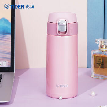 虎牌（TIGER）轻量便携弹盖保温水杯子MMJ-A36C-PB蜜桃慕斯360ml /厨具 /水具 /保温杯 商品图6