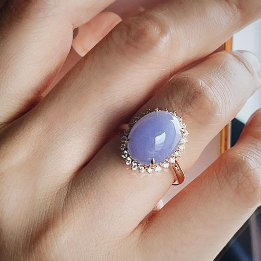 CLASSIC系列 18K镶钻石和翡翠 戒指 商品图0