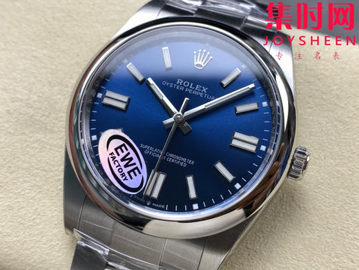 劳力士EWE蚝式恒动型41mm系列 3230机 蓝色盘 板带 男士腕表 商品图2