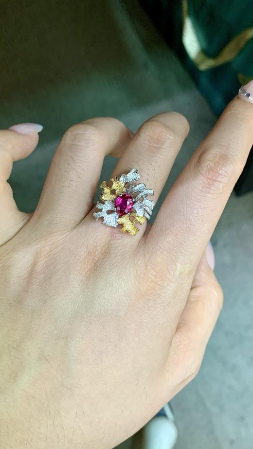 1.18ct刻面红宝石戒指 商品图3