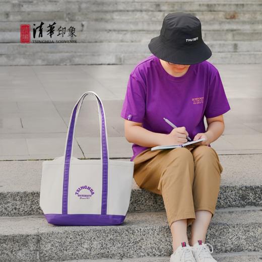 清华文创清华学堂插画款T恤 商品图1