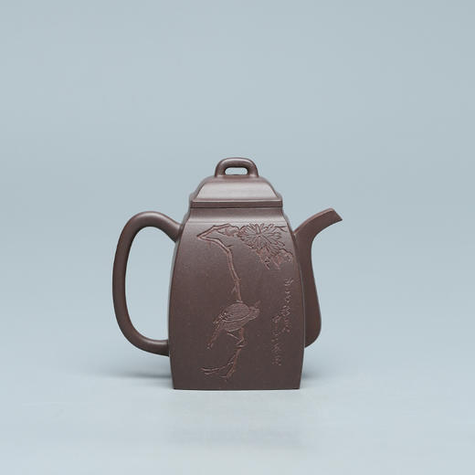 百年紫砂品牌铁画轩出品 超高温天青紫泥 汉方壶紫砂壶200cc 商品图1