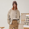谜底针织开衫女2025秋季新品原创绣花慵懒百搭舒适毛衣253MZ1370 商品缩略图0