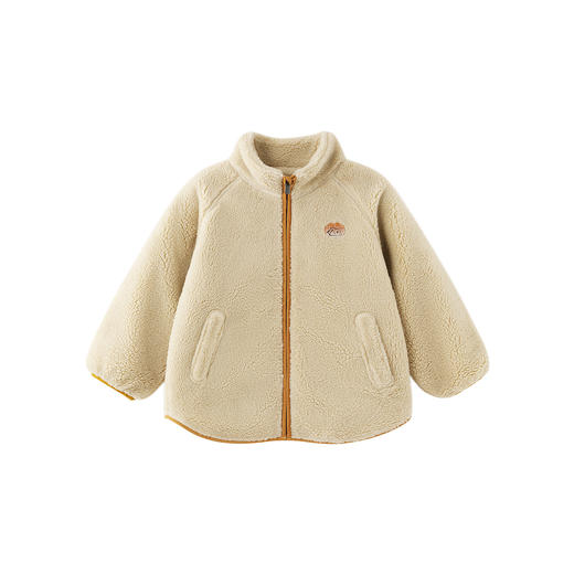 【商场同款】英氏宝宝立领外套拉链衫加绒冬装男童保暖开衫上衣 商品图4