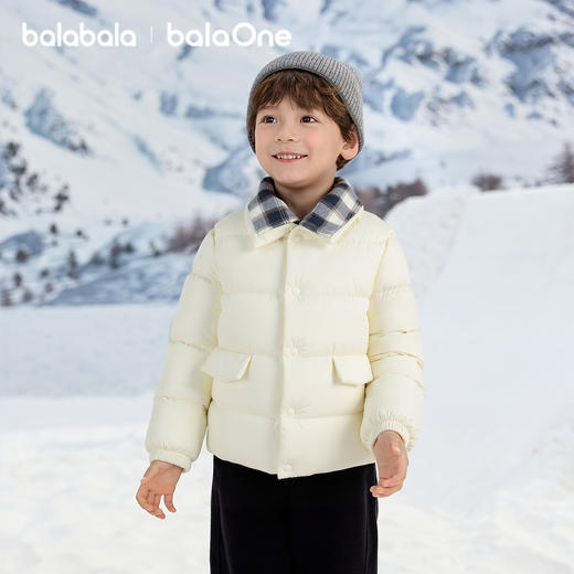 巴拉巴拉balaOne童装儿童羽绒服冬装男童宝宝拼接外套三防2025潮 商品图1