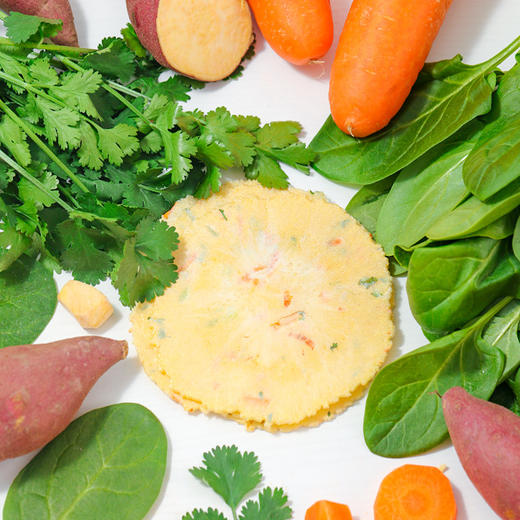 【蔬香四溢，粗粮蔬菜&清甜酥香！】混合蔬菜膳食薄脆 低脂无蔗糖粗粮风吹饼 营养健康休闲零食 便宜量大下午茶-QA 商品图3