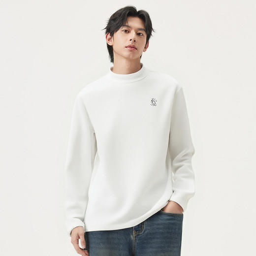 gxg.jeans男装 多色撞色印花基础半高领长袖打底衫 25年冬季热卖 商品图3