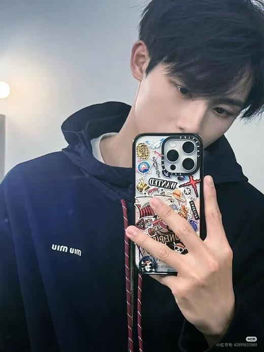 MM 董思成同款 2025新款针梭拼接抽绳连帽拉链外套 Z-15540 商品图6