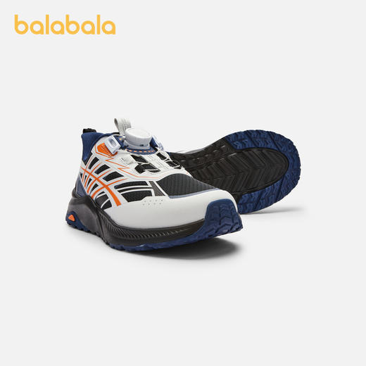 巴拉巴拉童鞋男童运动鞋透气网布鞋秋季鞋子潮流撞色户外鞋旋转扣 商品图1