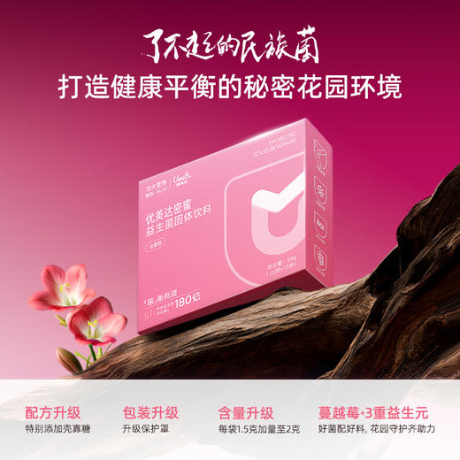 【升级版-密蜜女性益生菌】华大密蜜益生菌固体饮料15袋/盒 华大自主科研菌株，女性“私密花园”健康选TA 商品图1