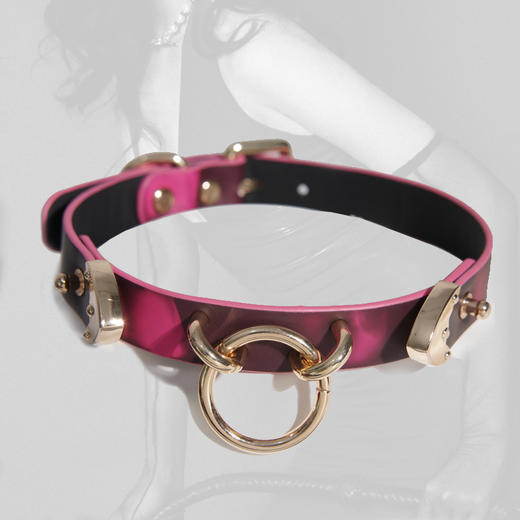 魅灵温变 圆环温变项圈（黑变玫红）（有礼盒带牵引） 商品图2