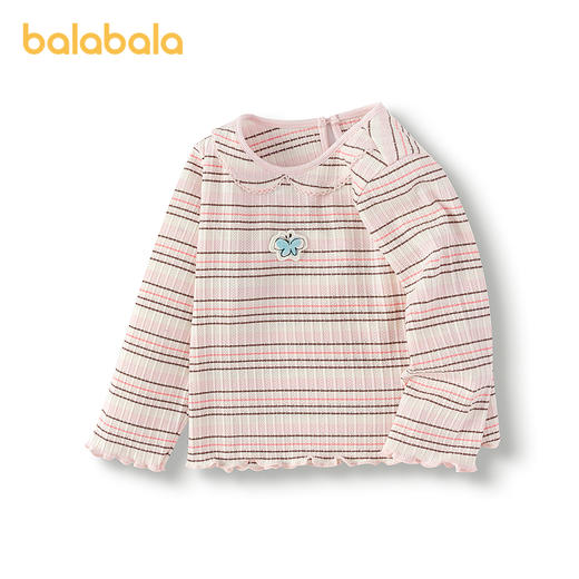 【商场同款】巴拉巴拉宝宝长袖t恤女童内搭2025秋季新款翻领上衣 商品图4