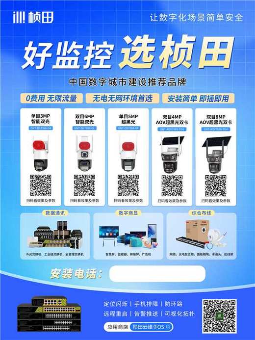 产品宣传海报—桢田4G摄像机海报 58x80cm（积分兑换不含运费） 商品图0