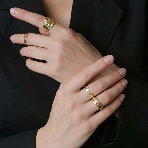 Golden黄金系列｜初雪戒指（戒指活口，码数可调节） 商品图7