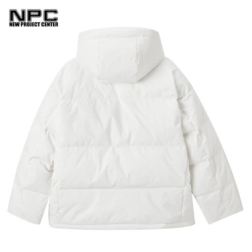 NPC潮牌男装logo贴布绣花大斜插袋连帽冬季情侣羽绒服NP29DJ10 商品图4