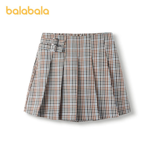 巴拉巴拉儿童裙子春秋装童装女童短裙格纹裙裤学院风时尚舒适百搭 商品图1