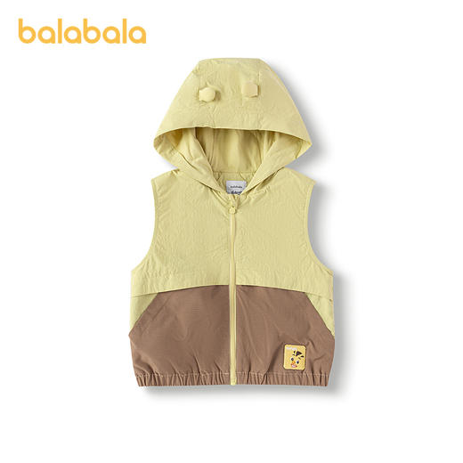 【萌鸡小队IP商场同款】巴拉巴拉宝宝马甲男童连帽外套2025秋新款 商品图2