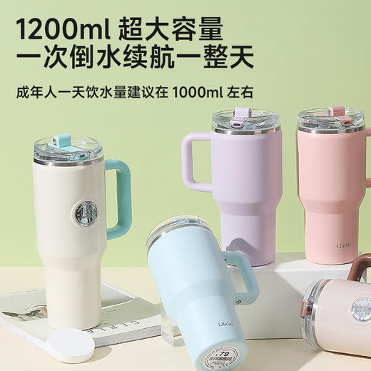 超大容量保温保冷吸管杯 商品图1