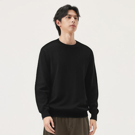 gxg.jeans男装  多色基础内搭简约打底圆领毛衣线衫男 25年秋热卖 商品图2