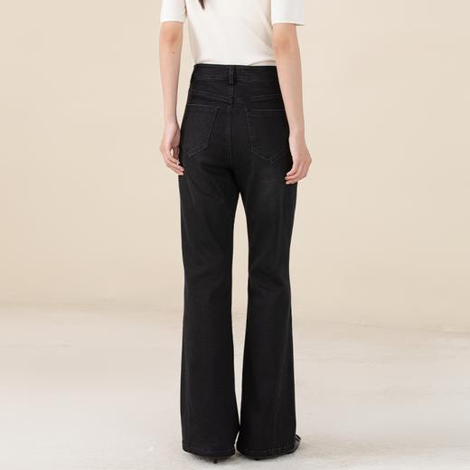 SKK3BE181诗梦极夜黑喇叭裤 商品图3