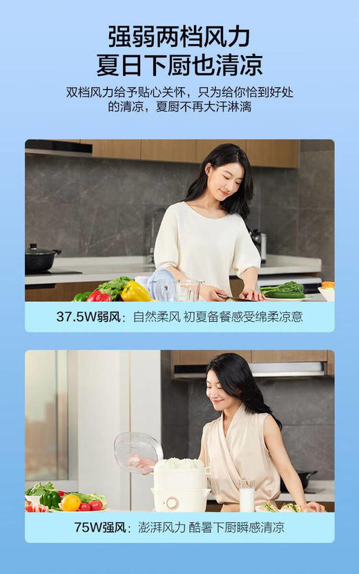 海尔浴霸凉霸厨房凉霸凉风扇照明吹风一体强弱档PL7 汉玉白 300*600mm 商品图6