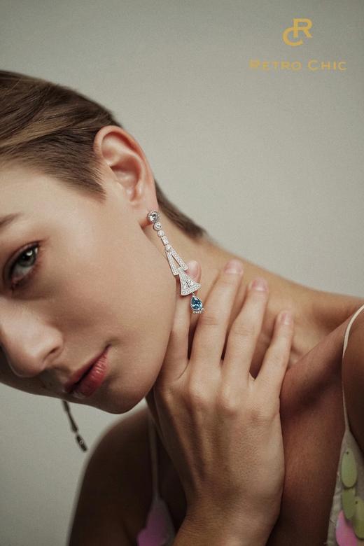 【赵雅芝同款】Rivers似水流年系列｜彼得潘扇形蓝花耳坠 商品图13