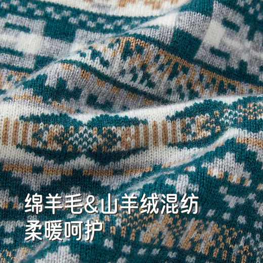 【高定系列】英氏儿童毛衣秋冬季男童保暖开衫外套防寒新款毛衣 商品图1