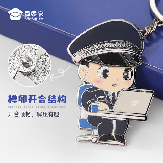【实付满199送钥匙扣】【因公致秃钥匙扣】趣味钥匙扣 男女包包合金挂件挂饰 商品图2