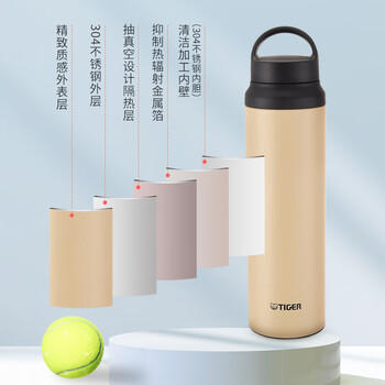 虎牌（TIGER）户外运动暴汗杯便携保温保冷水杯MCZ-S080-CZT-800ml /厨具 /水具 /保温杯 商品图3