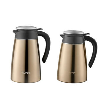 苏泊尔家用办公室大容量热开水保温暖瓶不锈钢保温壶2L摩卡金KC20AP1 /厨具 /水具 /保温壶 商品图1