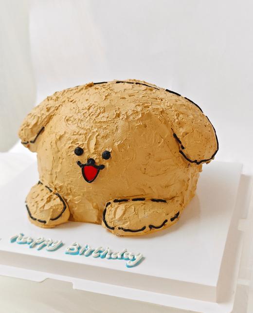 定制款裸蛋糕 - 立体线条小狗系列 商品图2